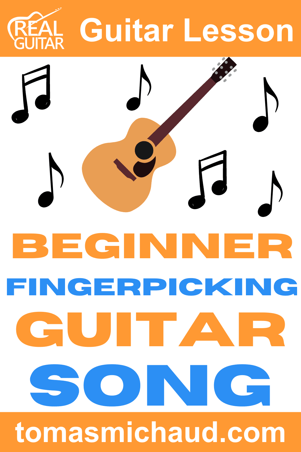 Easy Fingerpicking Lesson for Guitar 3 Beginner Fingerpicking Guitar Song