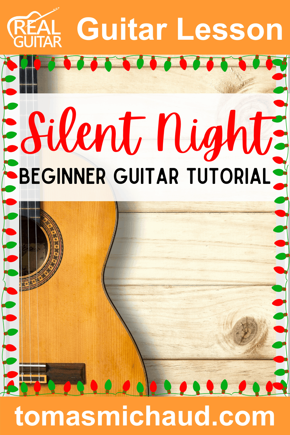 Silent Night Beginner Guitar Tutorial