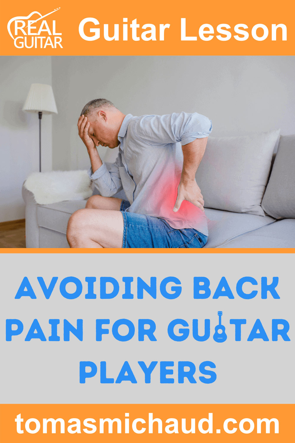Avoiding back pain for guitar players