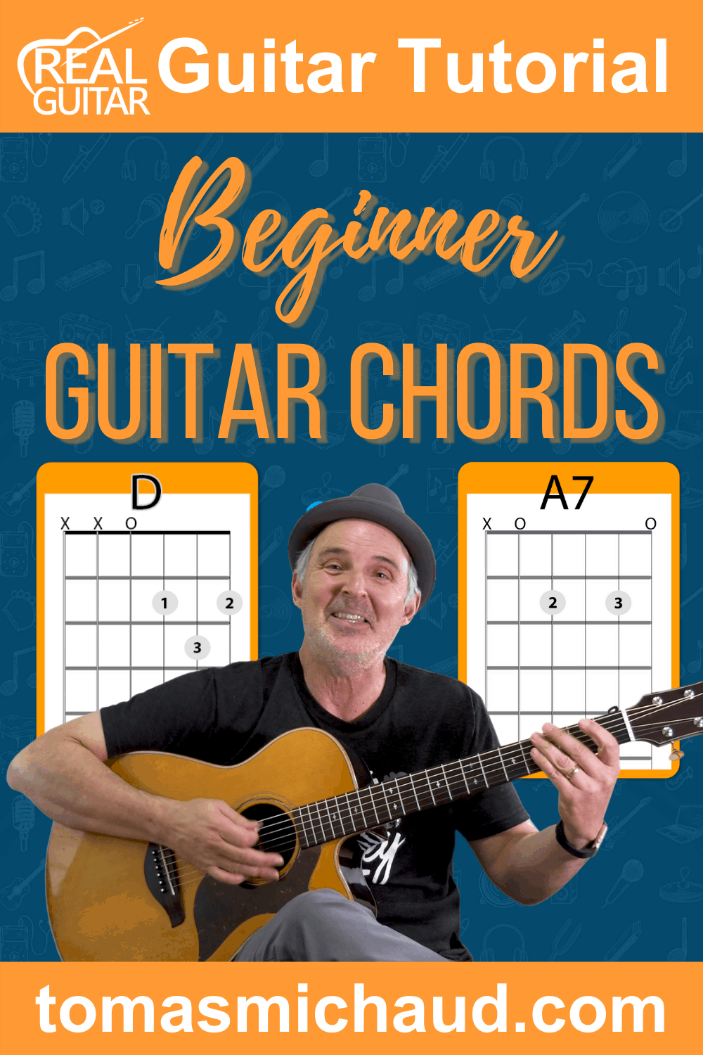 D and A7 2 Beginner Guitar Chords