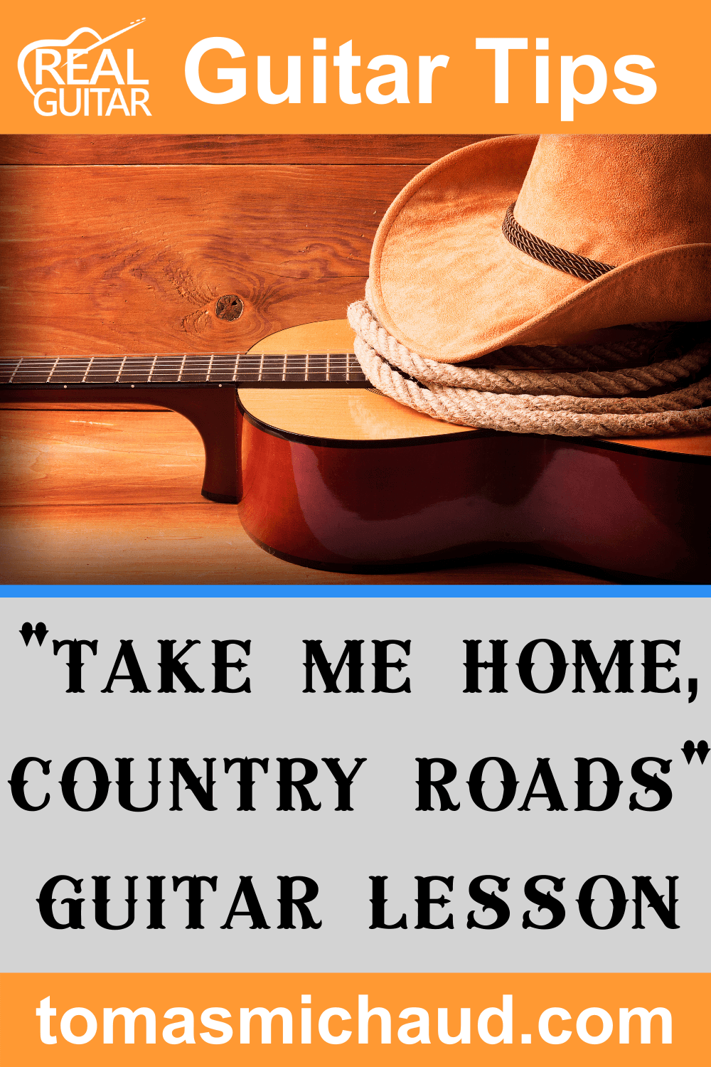Guitar practice visual illustrating how to learn 'Take Me Home Country Roads' for different skill levels