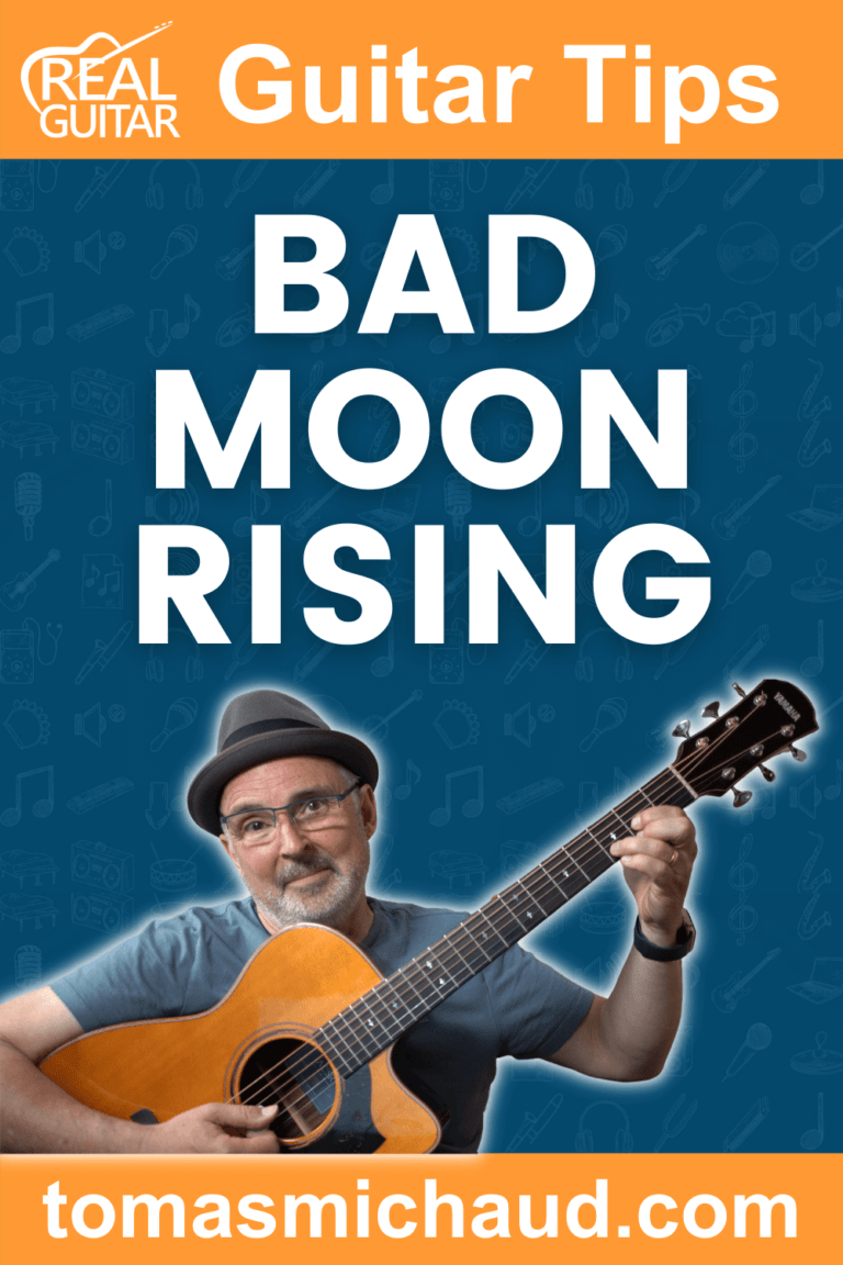 How To Play Bad Moon Rising On Guitar Easy Real Guitar Lessons by