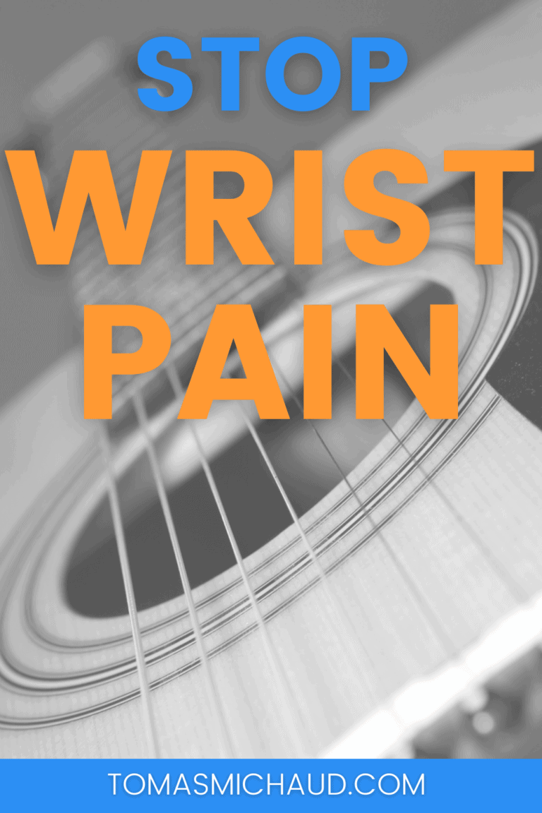 Wrist or Thumb Hurt from Playing Guitar? Do this… Real Guitar Lessons by Tomas Michaud