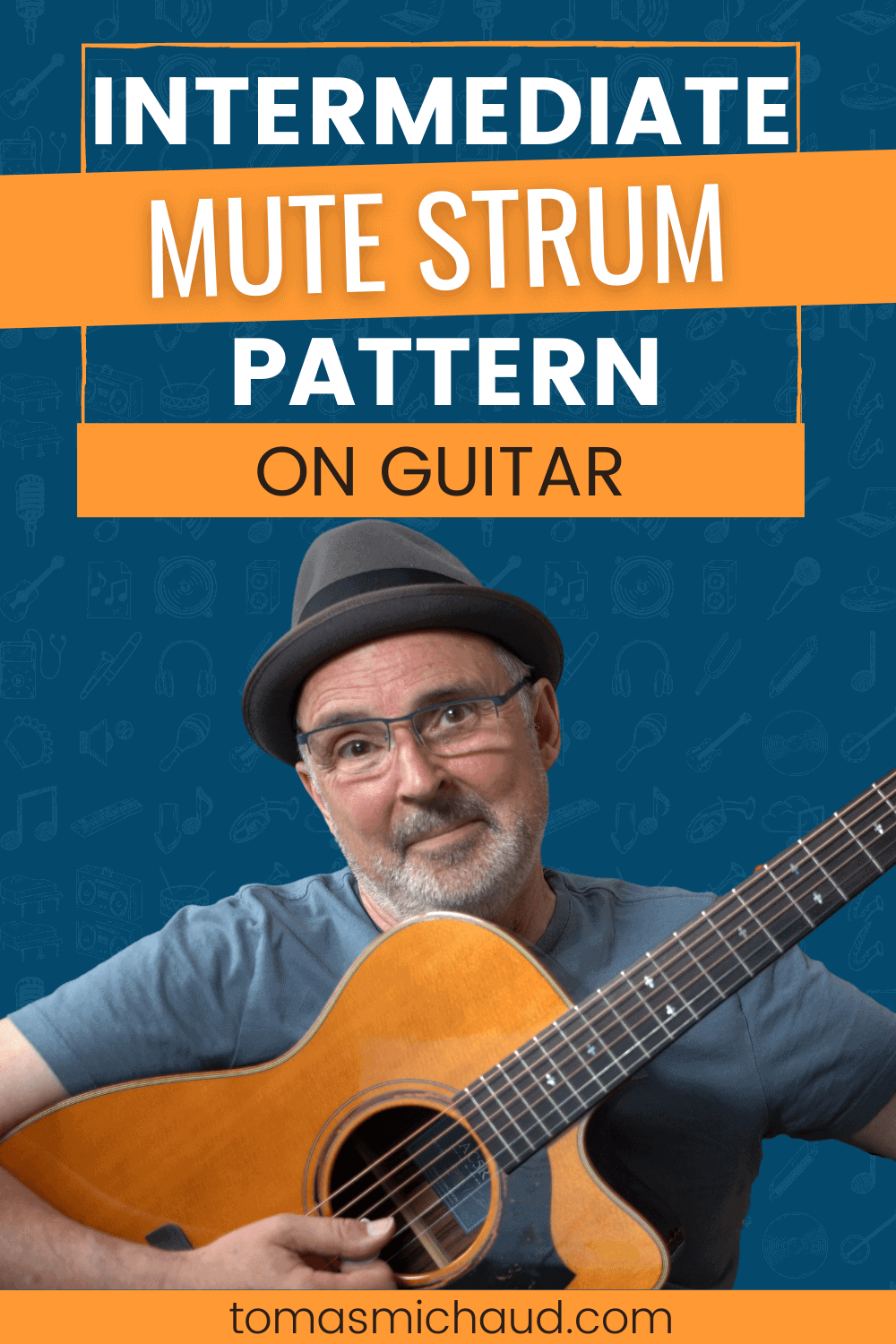 Intermediate Mute Strum Pattern On Guitar