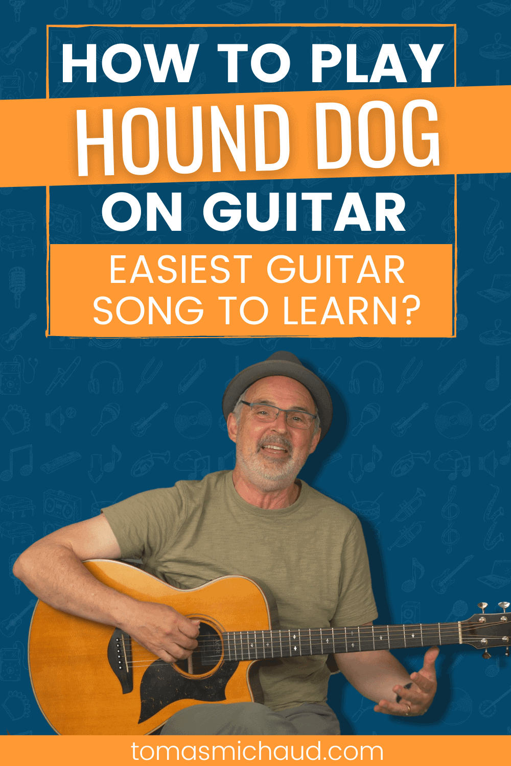How to Play Hound Dog on Guitar. Easiest Guitar Song to Learn